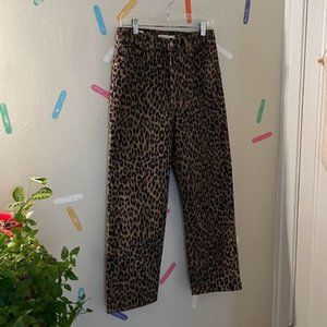 LEVI'S | Ribcage Straight Ankle Corduroy Pants Leopard